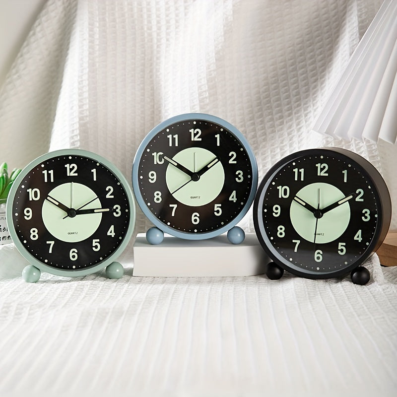 Horloge ÉléganceMetal – Réveil en métal élégant avec lampe de nuit