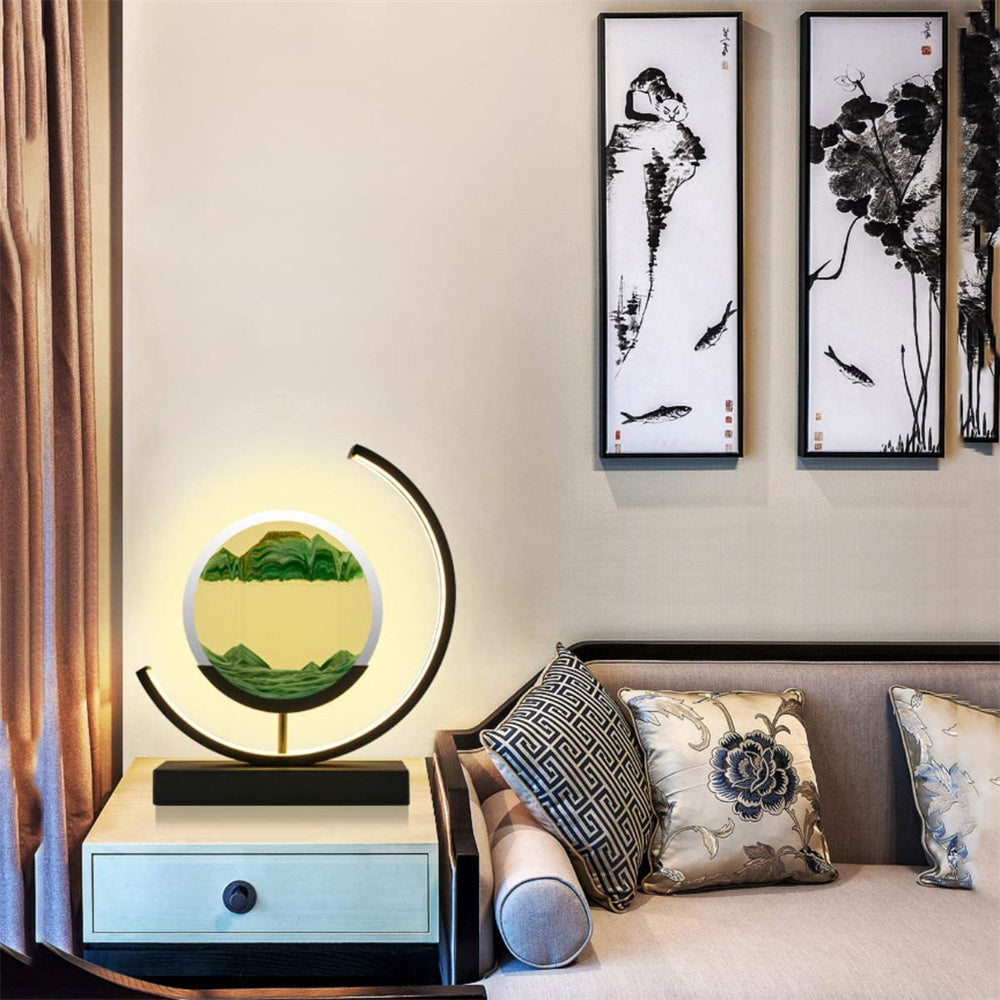 Floroux - Lampe de table en forme de sablier élégante pour une ambiance unique