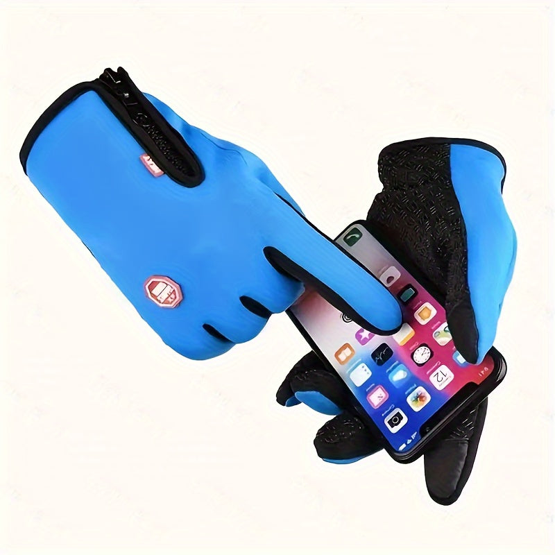 Lucas | Gants d'hiver à écran tactile – Coupe-vent, Imperméable & Chaud pour le cyclisme, la course & la pêche
