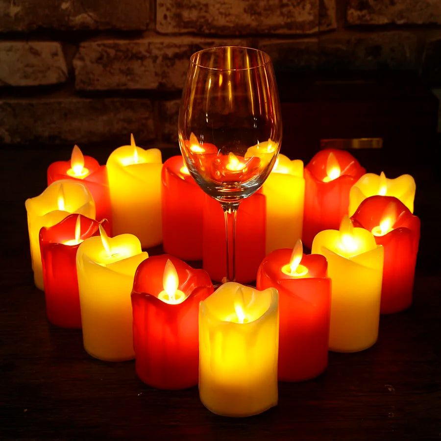 Bougie LED cozy sans flamme