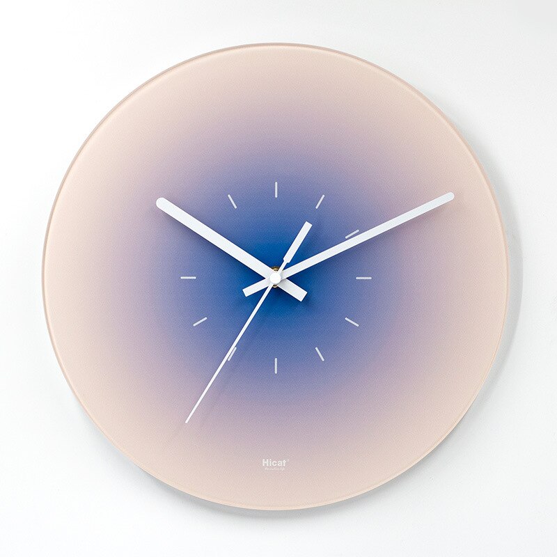 Horloge murale en verre Floroux