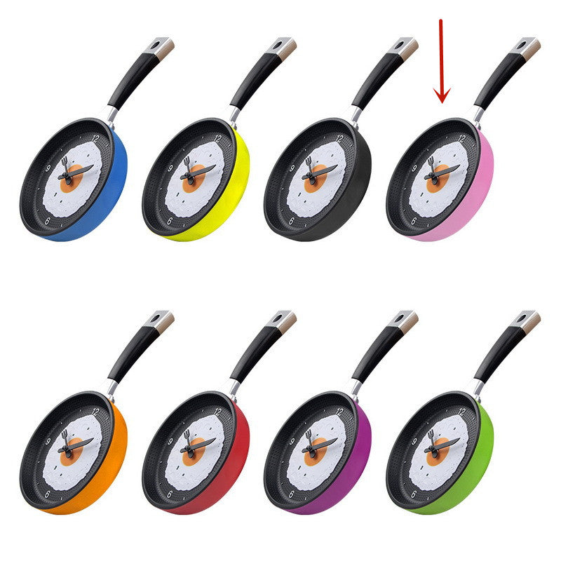 Fried Egg Wall Clock Floroux | Silent Clock | Simple Wall Clock | Creative Design for Kitchen and Home