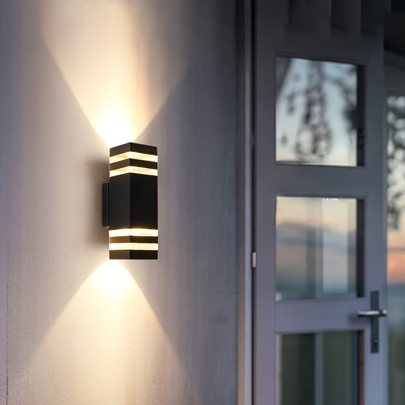 DualWall Lampe – Moderne Applique Murale Double Tête Éxtérieure