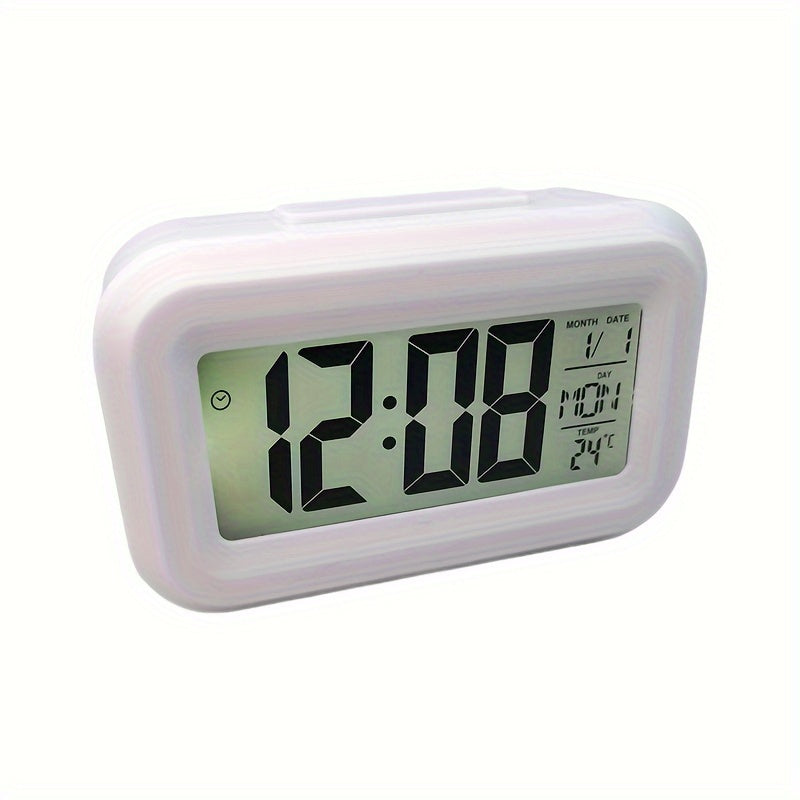 SmartAlarm Clock – Compact LCD Réveil avec Son et Température