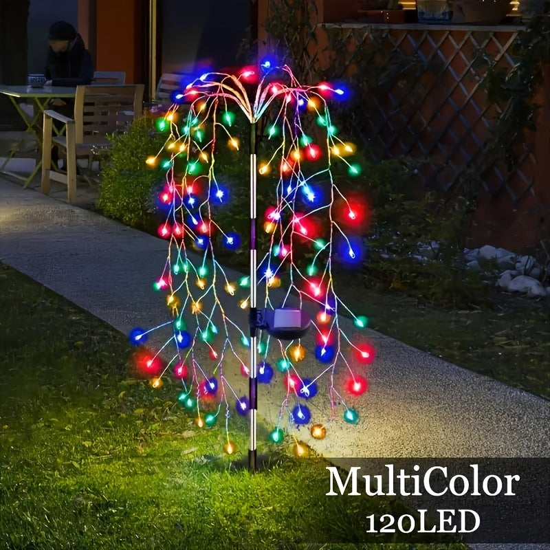 SolarGlimmer - Lampe de jardin solaire avec 8 modes d'éclairage