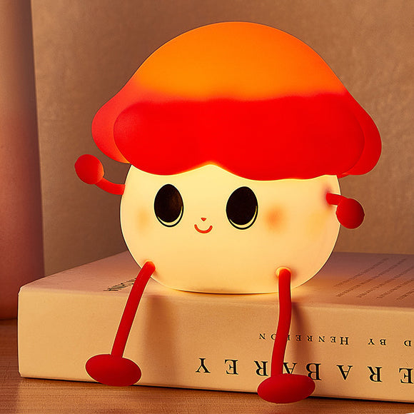 Lampe de nuit en silicone chat champignon - Cadeau parfait pour les enfants et les filles