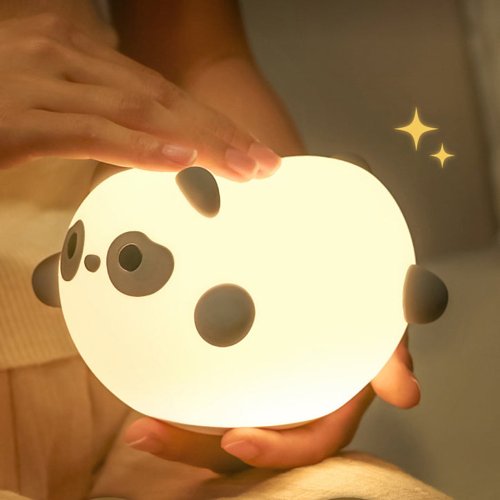 Squishy Silicone Wobble Panda LED Night Light - Cadeau parfait pour les enfants et les filles