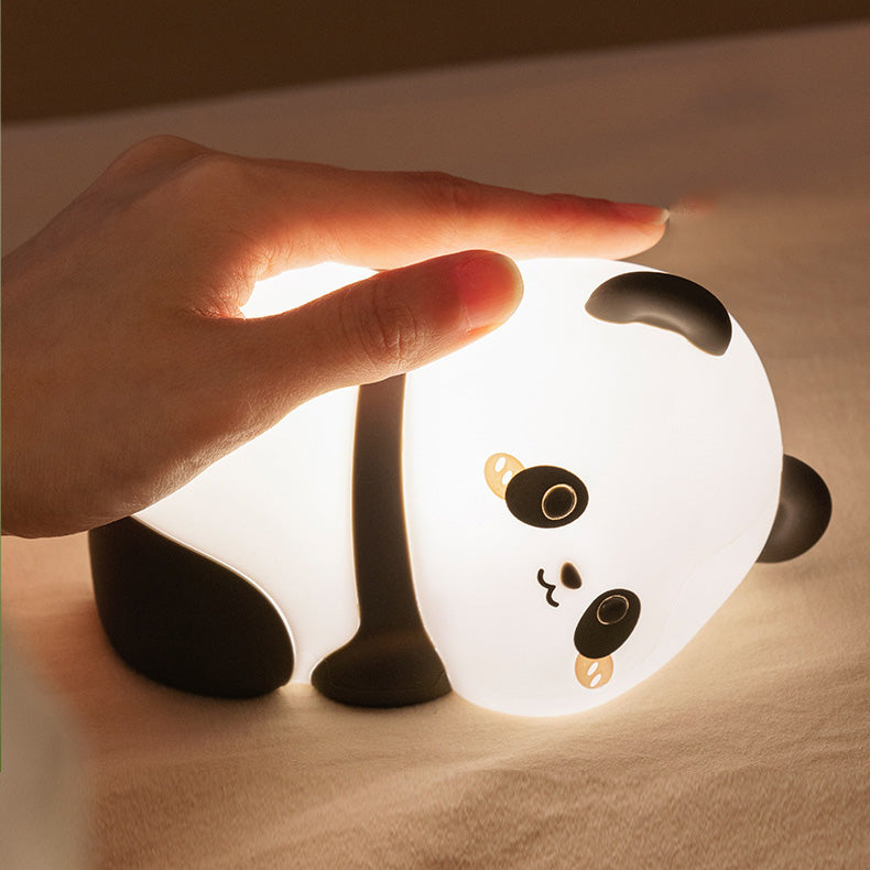 Lumière de nuit LED Panda Sauvage en Silicone Souple - Cadeau Parfait pour Enfants et Filles