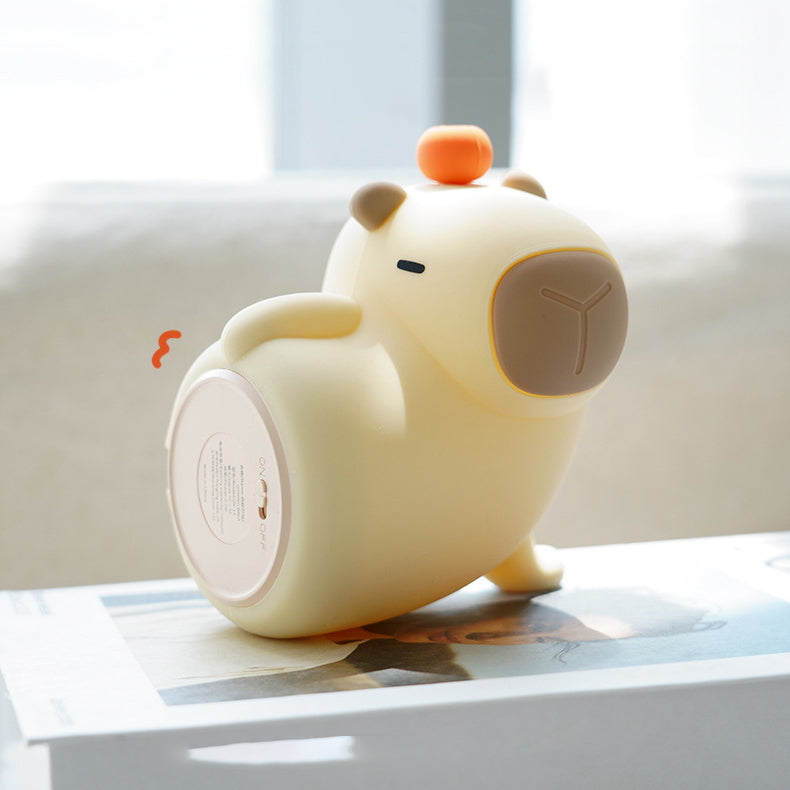 Lampe de nuit LED Capybara en silicone souple et amusante - Cadeau parfait pour les enfants et les filles
