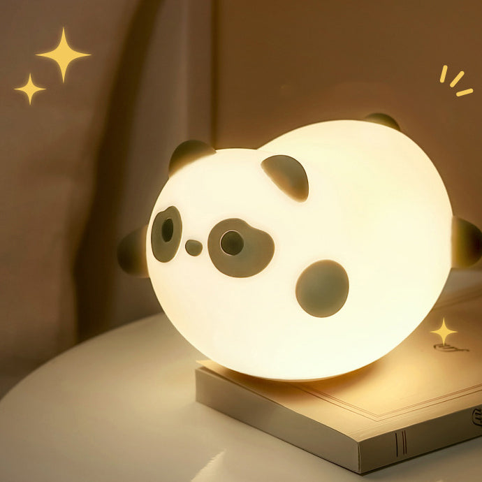 Squishy Silicone Wobble Panda LED Night Light - Cadeau parfait pour les enfants et les filles