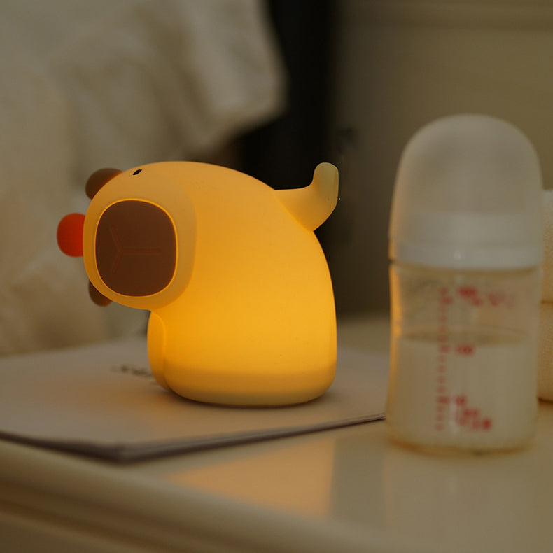 Lampe de nuit LED Capybara en silicone souple et amusante - Cadeau parfait pour les enfants et les filles
