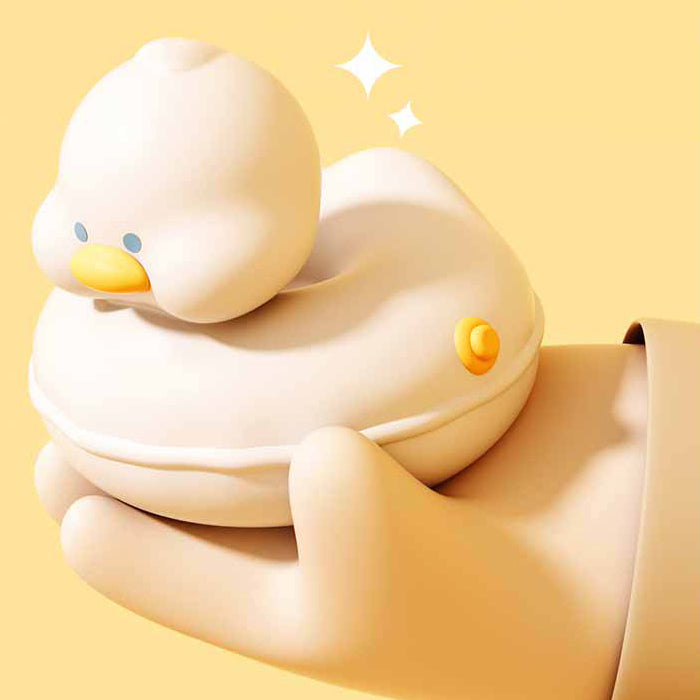 Anneau de natation Canard veilleuse LED lampe à pression en silicone meilleur cadeau pour bébé et fille