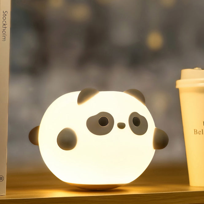 Squishy Silicone Wobble Panda LED Night Light - Cadeau parfait pour les enfants et les filles