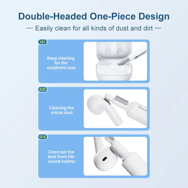 Kits de nettoyage pour écouteurs sans fil pour QCY T13 T20 T18 TWS - Stylo de nettoyage et accessoires