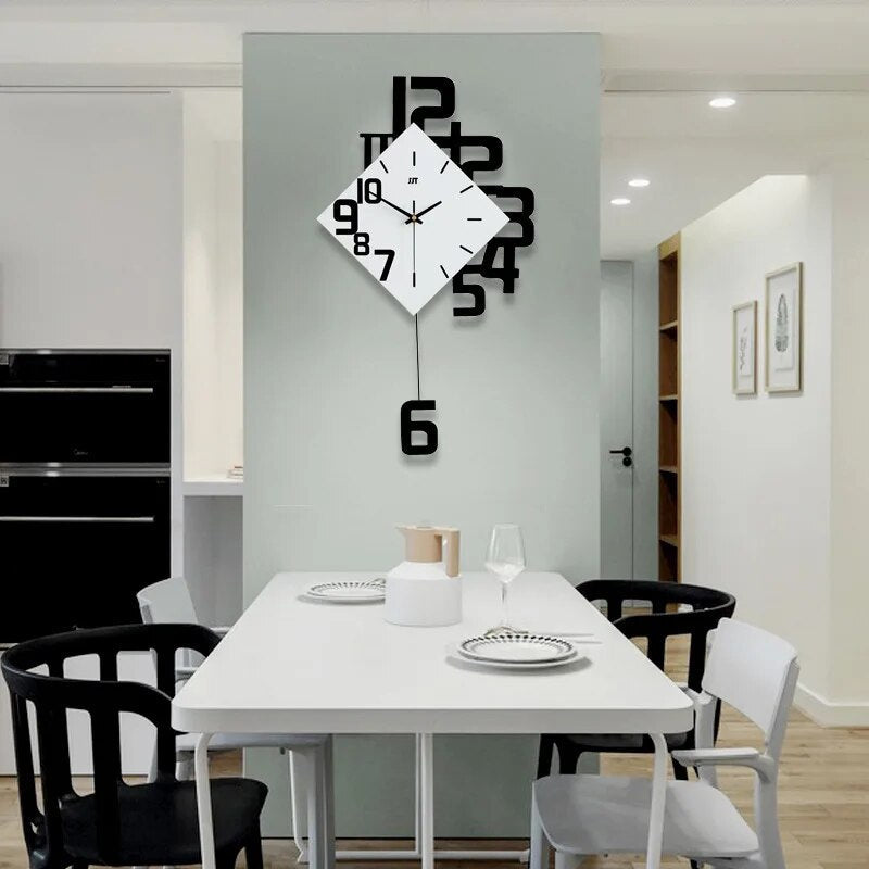 Floroux - Horloge murale dans le style nordique