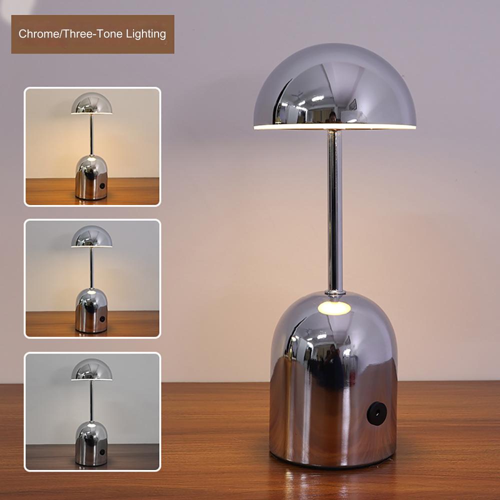 Lampe de Table en Métal Dimable | Éclairage Ambiance et Fonctionnel