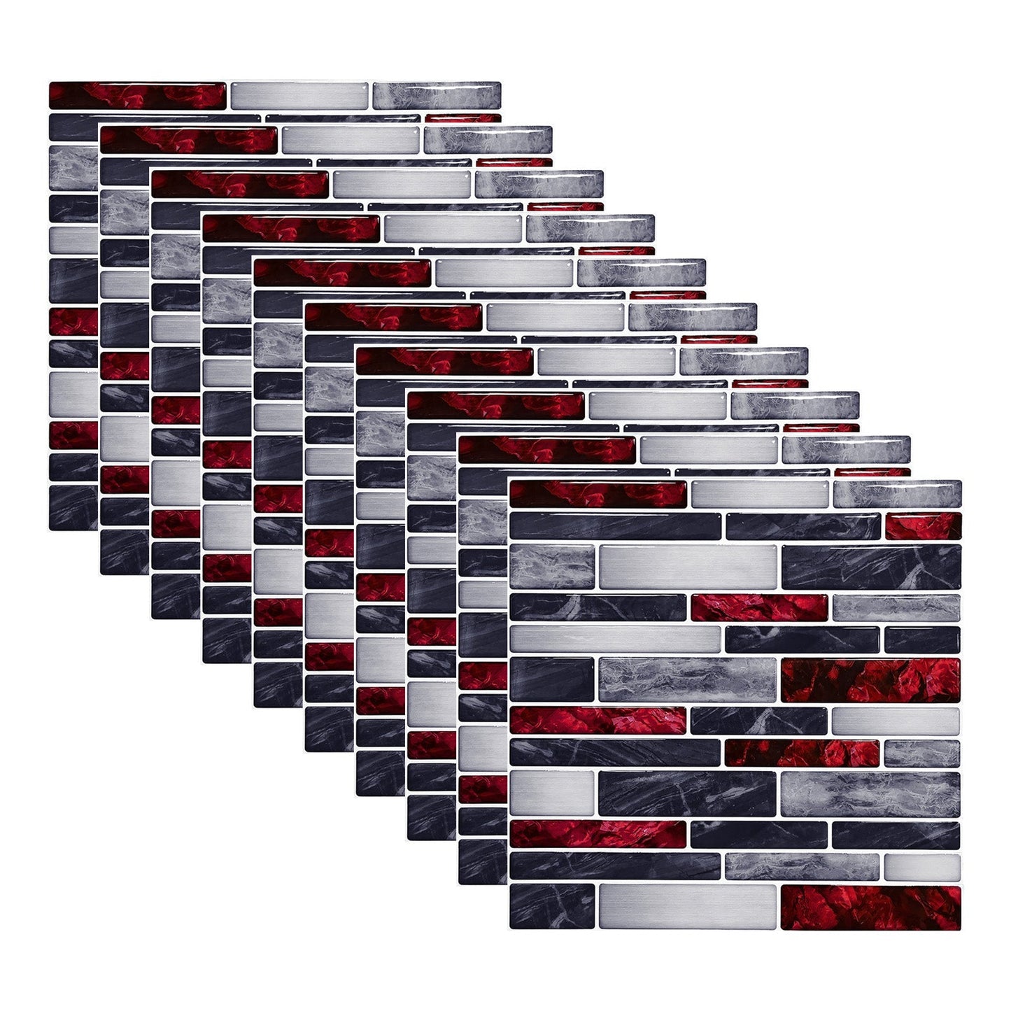 Floroux autocollants de carreaux adhésifs