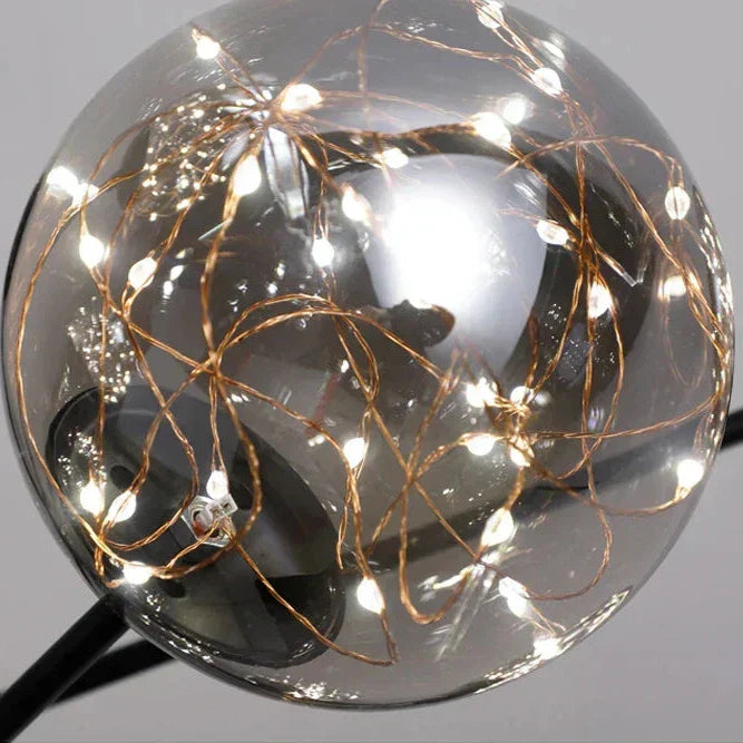 Floroux - Lustre en verre globulaire