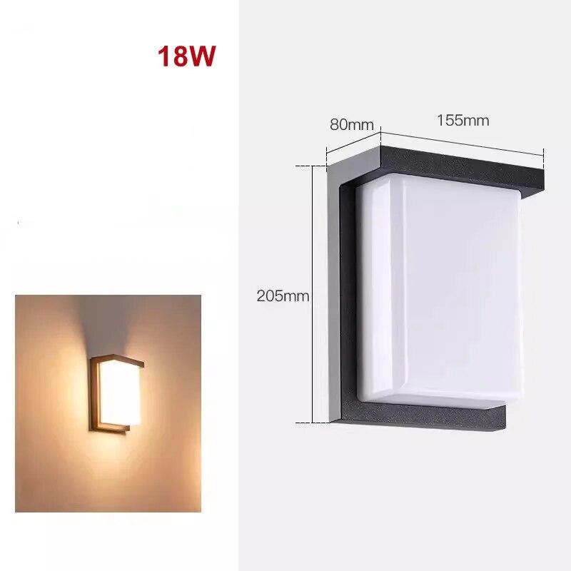 Floroux | Applique murale extérieure LED élégante avec une touche moderne