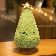 Floroux - Ensemble de renne en peluche mignon et arbre de Noël pour un Noël joyeux pour les enfants