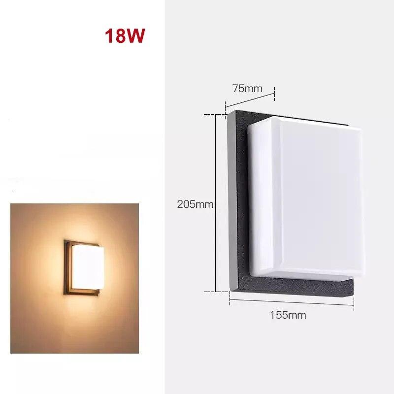 Floroux | Applique murale extérieure LED élégante avec une touche moderne