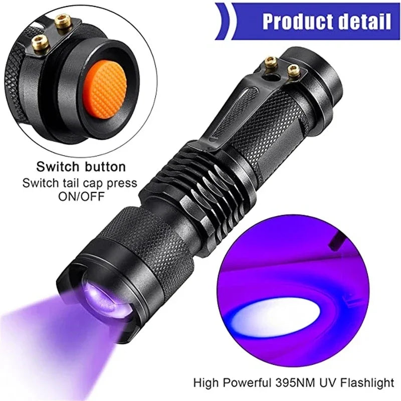 GlowInspect - Lampe UV pour Urine et Taches
