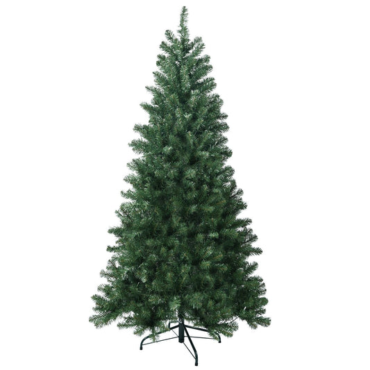 Arbre de Noël artificiel écologique et ignifuge de 5 pi avec des pointes duveteuses - Décor de vacances parfait pour Noël 2024