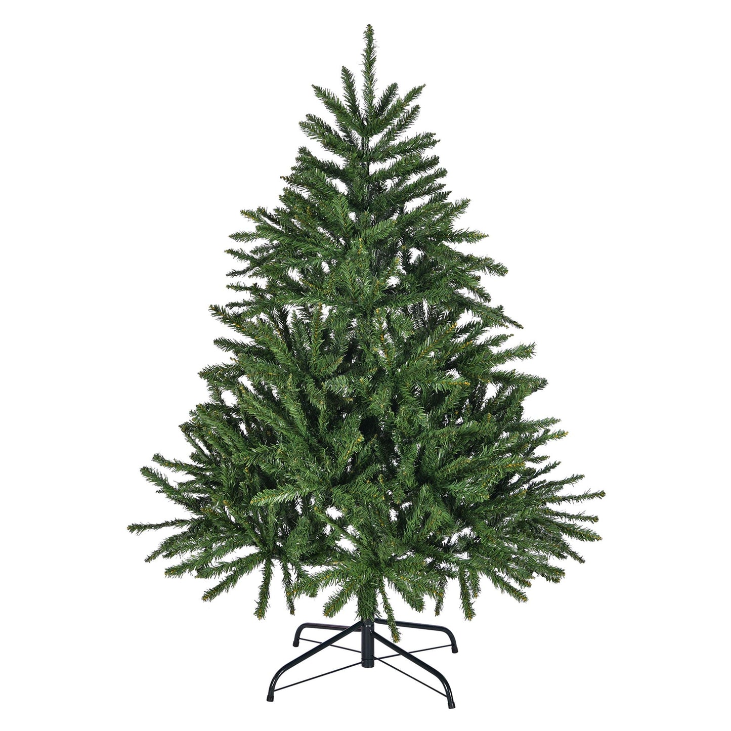 Arbre de Noël premium pliable de 4,5 pieds – Design complet en épicéa avec 663 pointes, décor de vacances facile à assembler pour un usage intérieur 2024