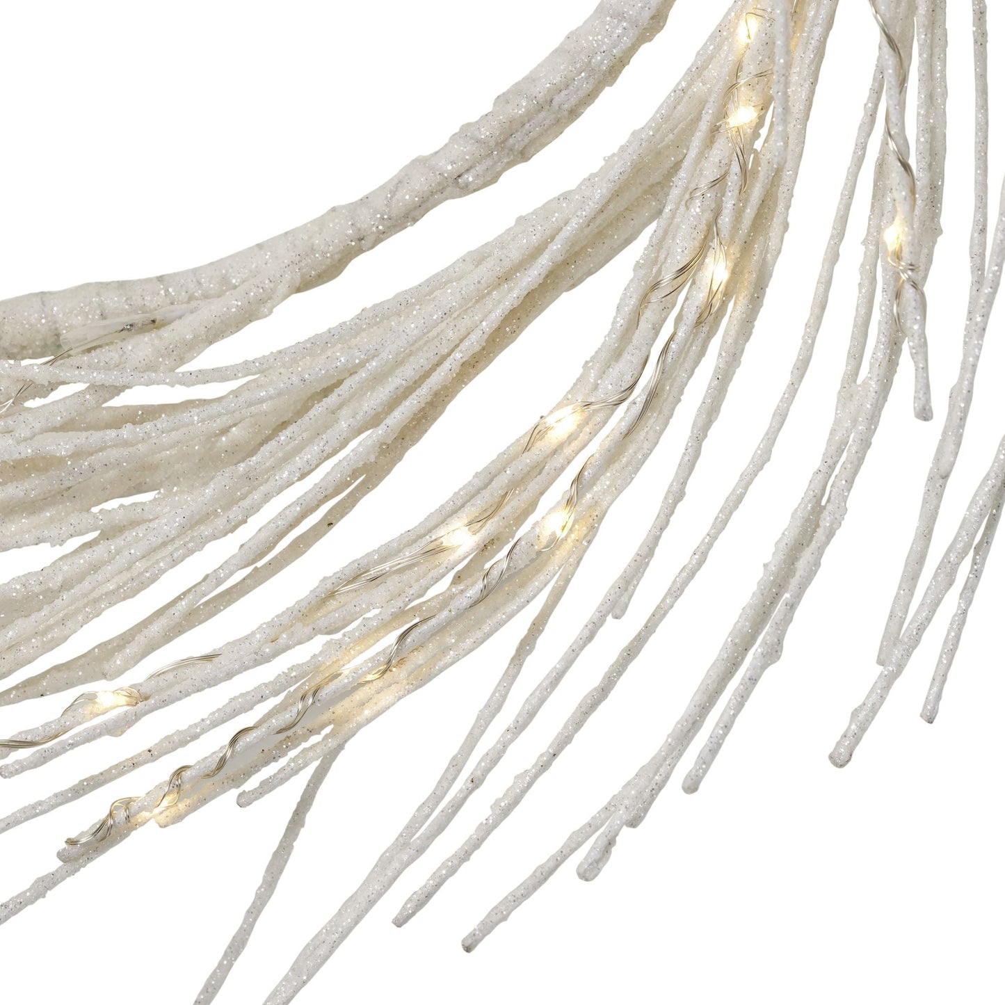 Couronne en papier éclairée LED de 24 pouces - Éclat blanc chaud pour la porte d'entrée, Décoration festive de Noël 2024