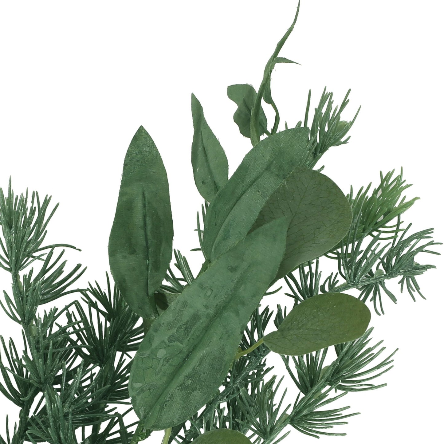 5,5' guirlande en eucalyptus et feuilles d'olive – Décor woodland léger pour un usage intérieur, Noël 2024