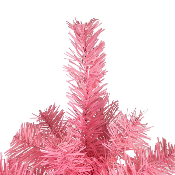 Arbre de Noël en pin rose non éclairé de 6 pieds - Décor de fête plein et luxuriant avec 1000 pointes de branches, parfait pour les célébrations à domicile et au bureau 2024