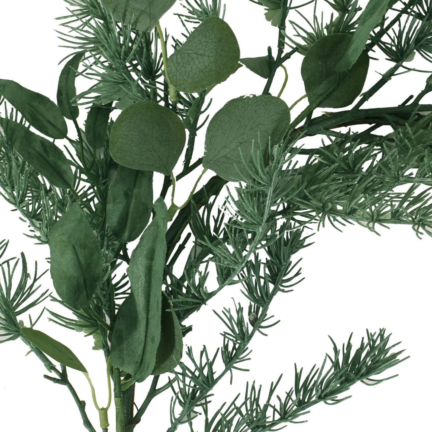 5,5' guirlande en eucalyptus et feuilles d'olive – Décor woodland léger pour un usage intérieur, Noël 2024
