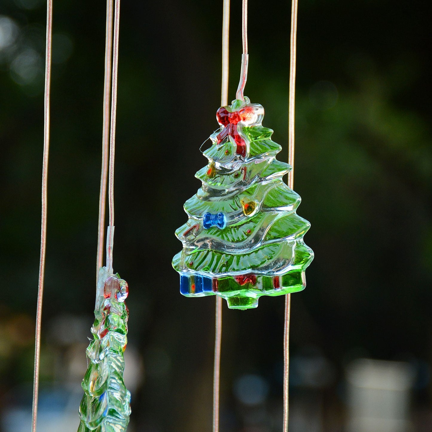 Cloches de vent solaires LED pour arbre de Noël