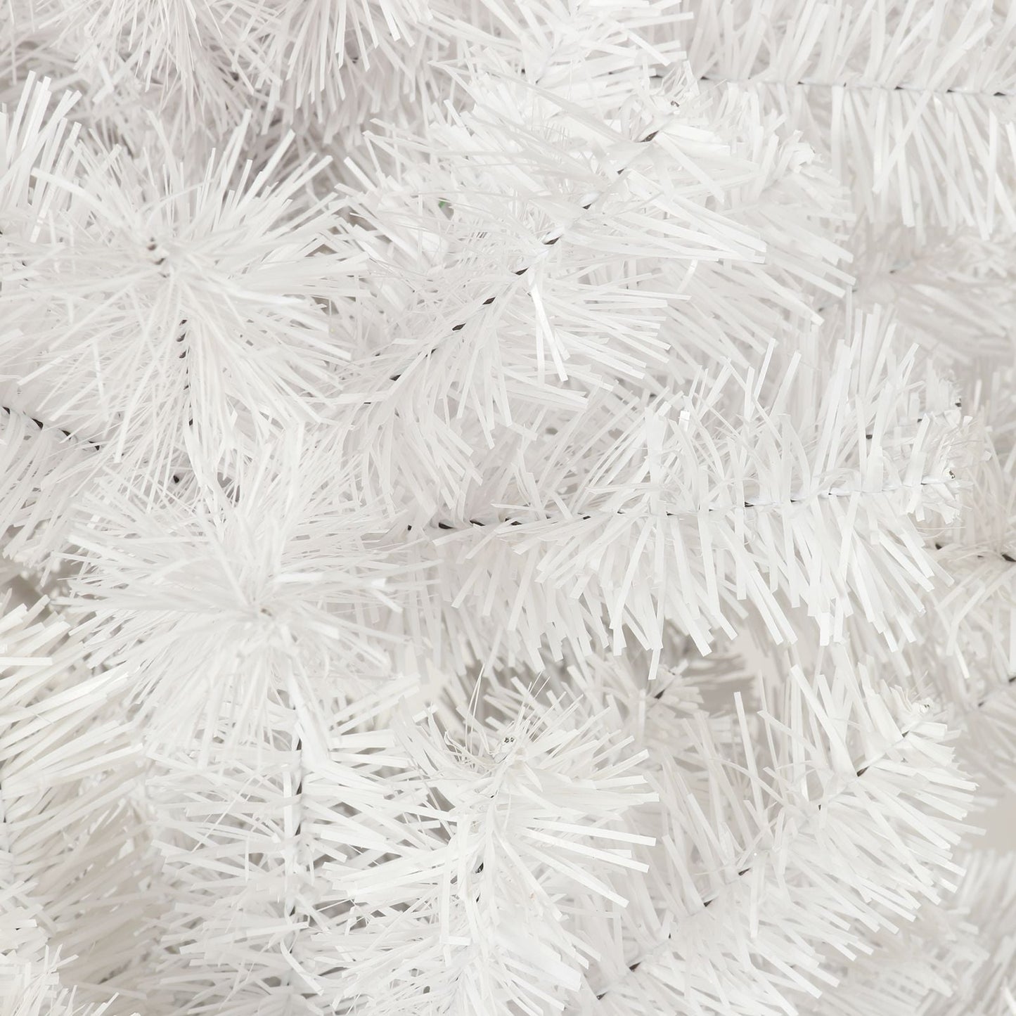 Arbre de Noël artificiel mince blanc de 7,5 pieds avec support en métal pliable – Parfait pour les petits espaces et la décoration des fêtes 2024