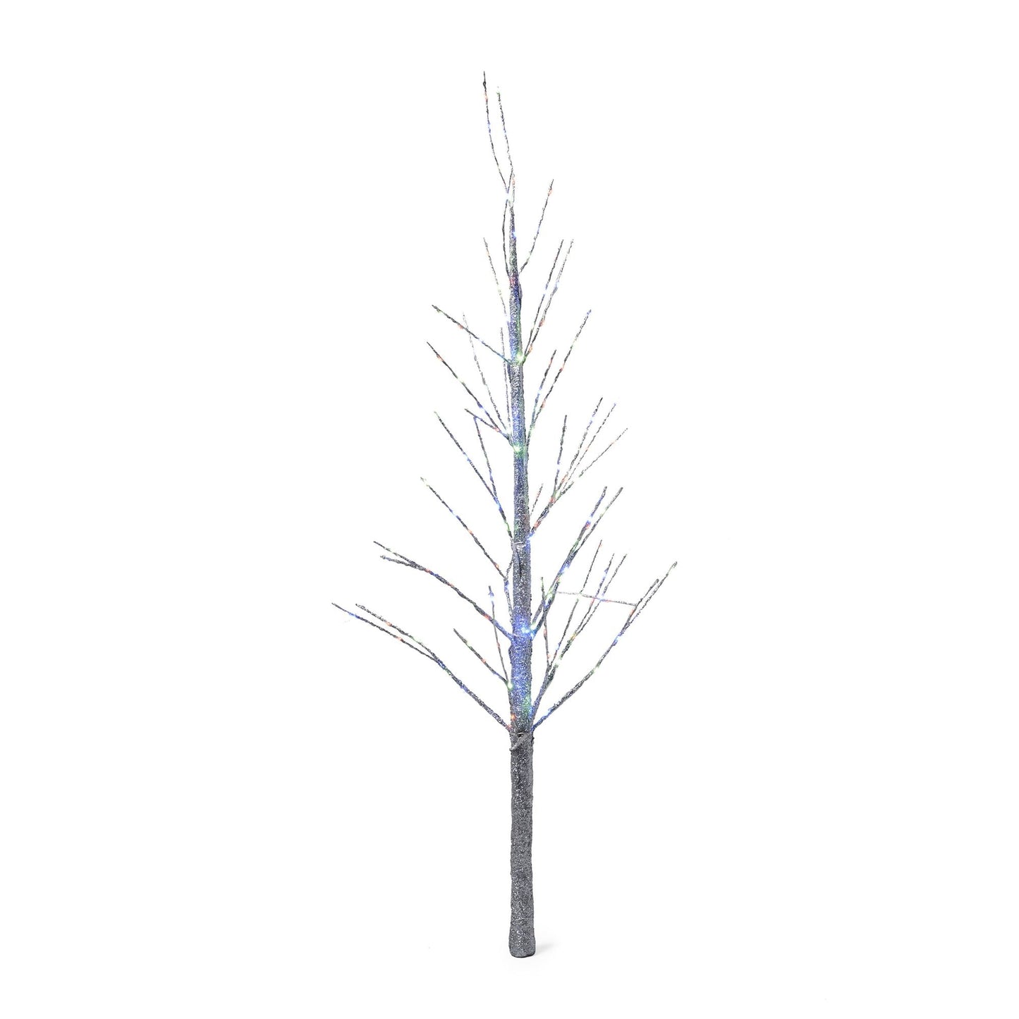Arbre en papier en branches LED multicolores de 4 pieds pour une décoration de vacances écologique 2024