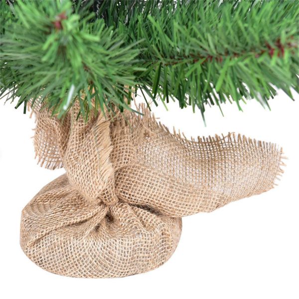 2 pi Sapin de Noël Vert Non Éclairé - PVC Écologique, Décor de Fête Parfait pour Utilisation Intérieure et Extérieure 2024