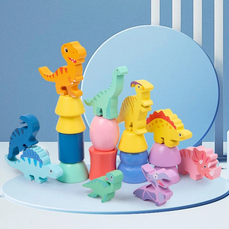DinoStack Jeu – Jeu de Pile créatif pour Enfants