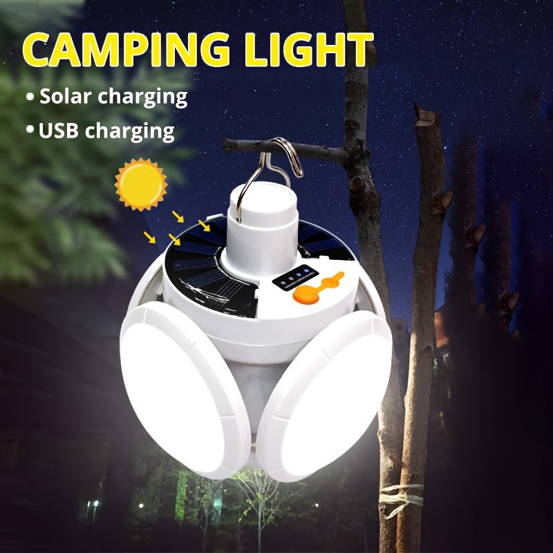 SolarFold Lampe - Lampe de camping LED rechargeable portable