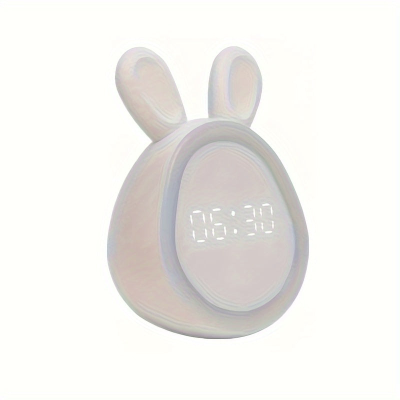 Floroux Réveil Lapin - Avec lumière nocturne et rechargeable par USB