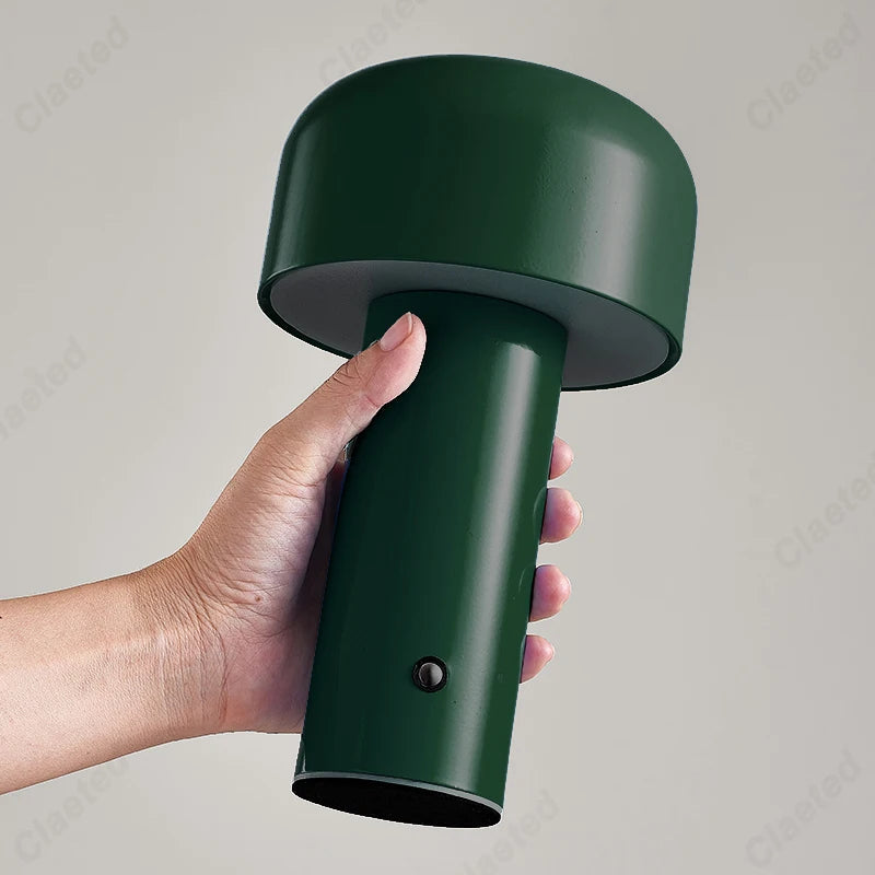 Lampe de table champignon designer italien - Lampe de nuit portable sans fil à toucher