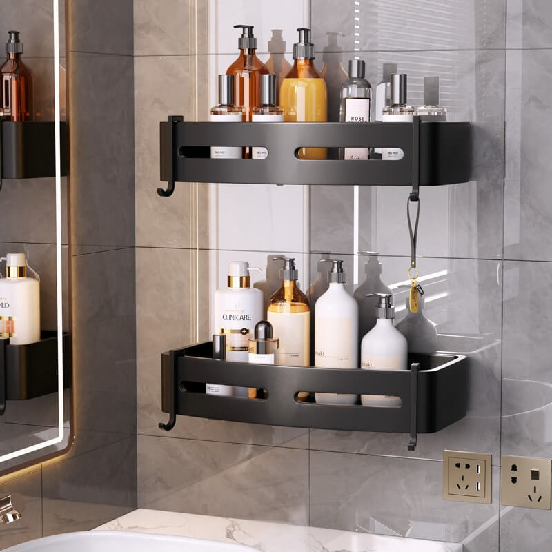 Stylish SilverCaddy - Organisateur de Salle de Bain Parfait pour Tous vos Besoins