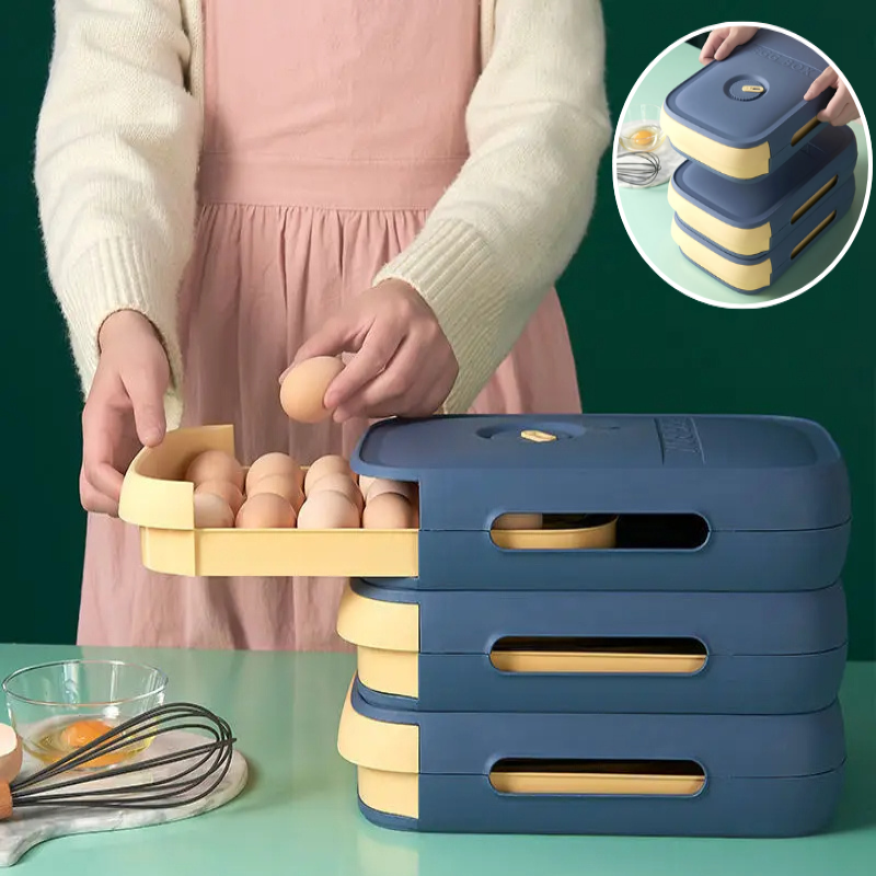 EggSafe Organisateur - Boîte de rangement élégante pour œufs