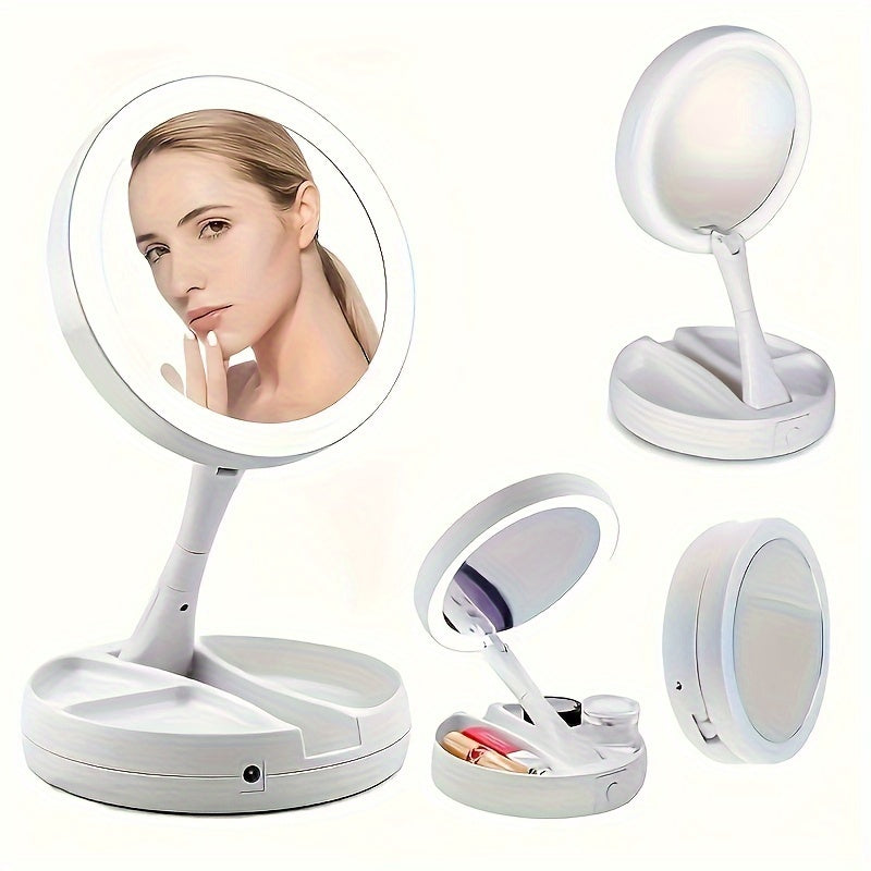 GlowMirror - Miroir de Maquillage Portable avec LED