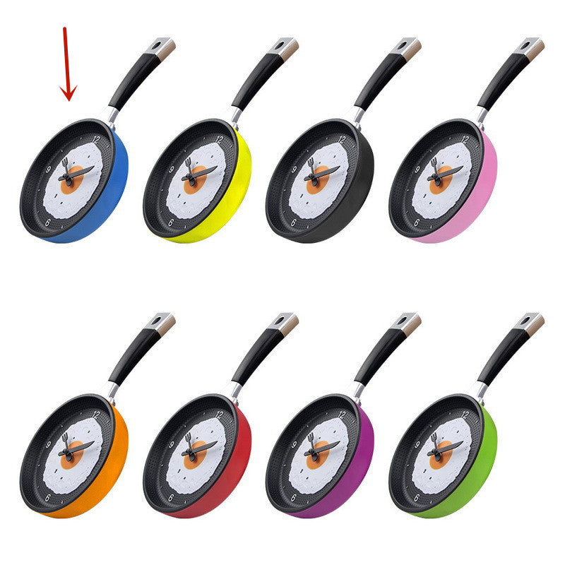 Fried Egg Wall Clock Floroux | Silent Clock | Simple Wall Clock | Creative Design for Kitchen and Home