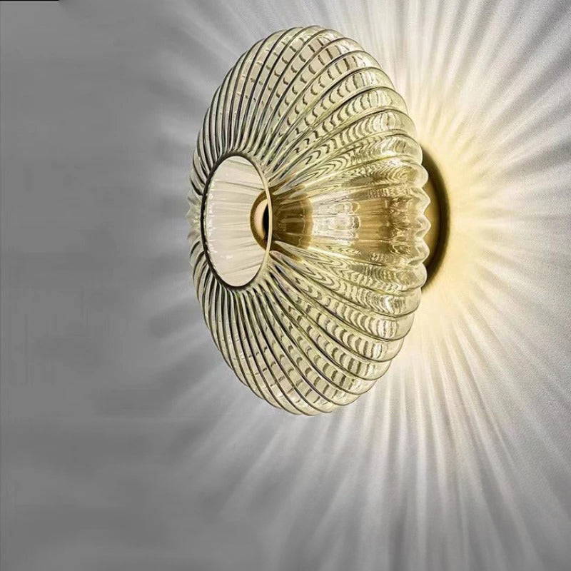 Floroux - Applique murale en verre LED élégante pour une ambiance moderne
