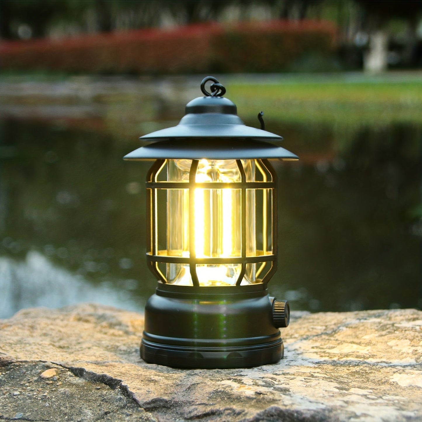 RetroGlow Lampe – Dimmable Lampe LED Rechargeable Extérieur