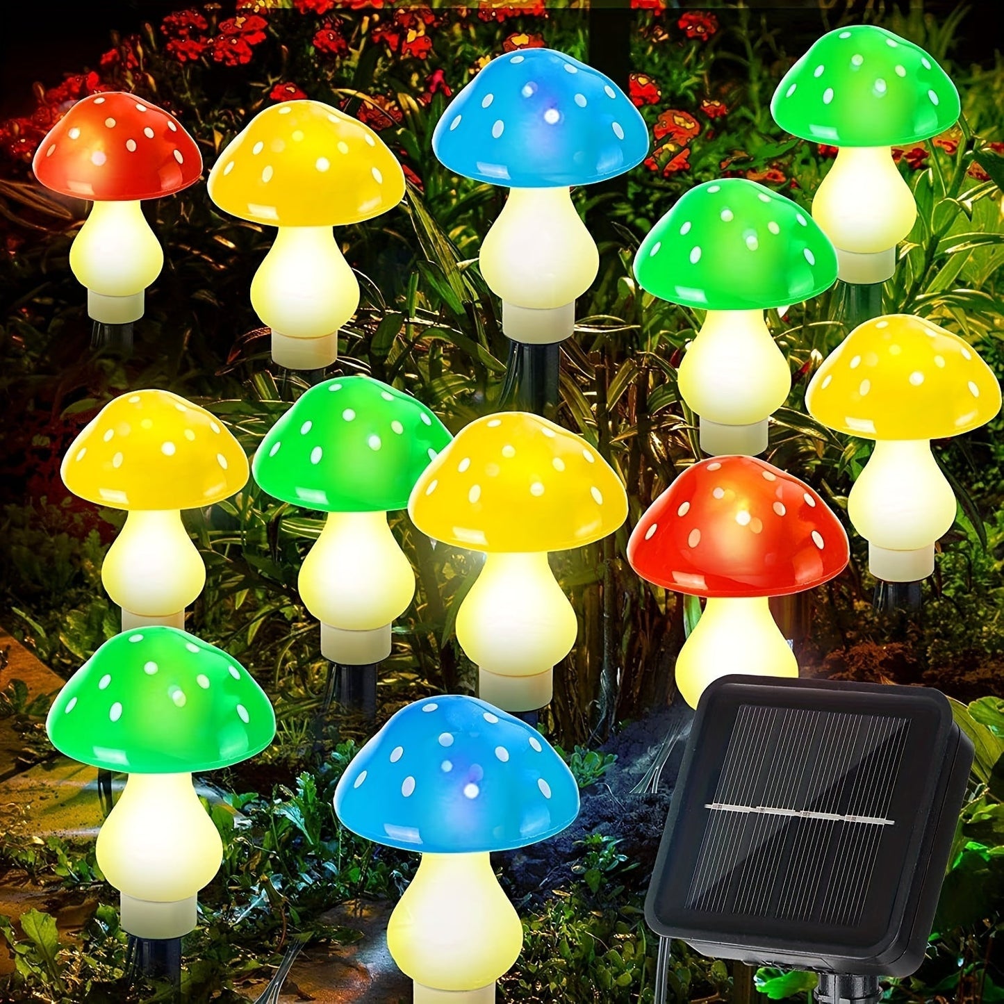 SolarGlow Lampe - Éclairage de jardin économique avec 8 modes