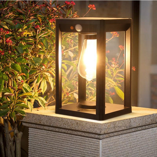 Floroux Solar Column Lamp | Powered by Solar Energy | Weather Resistant | Outdoor Lighting for Garden & Terrace