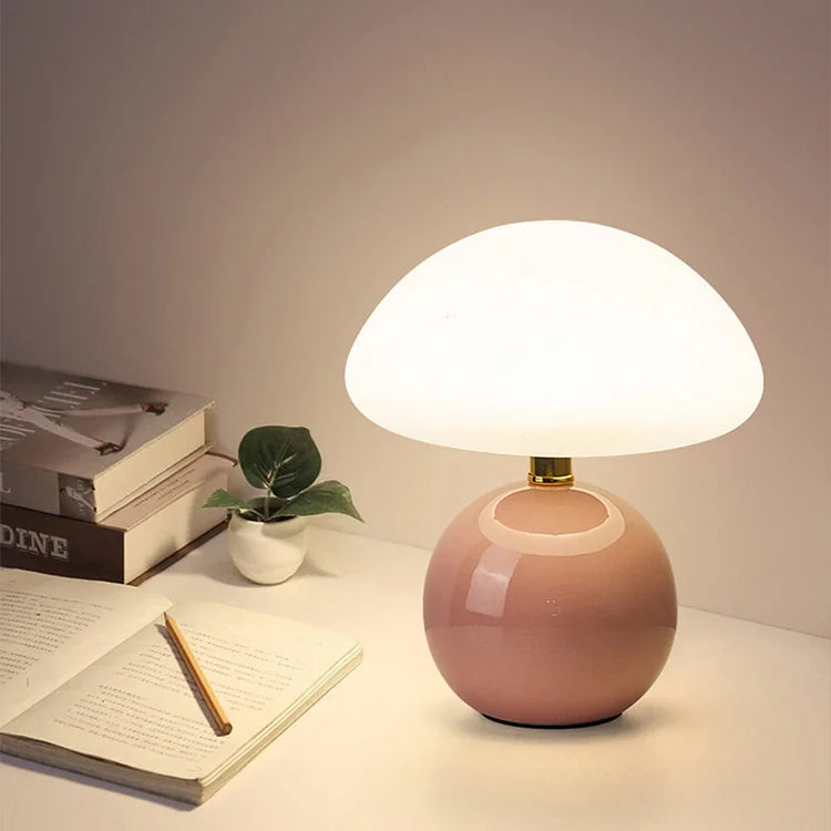 Floroux - Élégante lampe champignon française pour un éclat cosy et artistique
