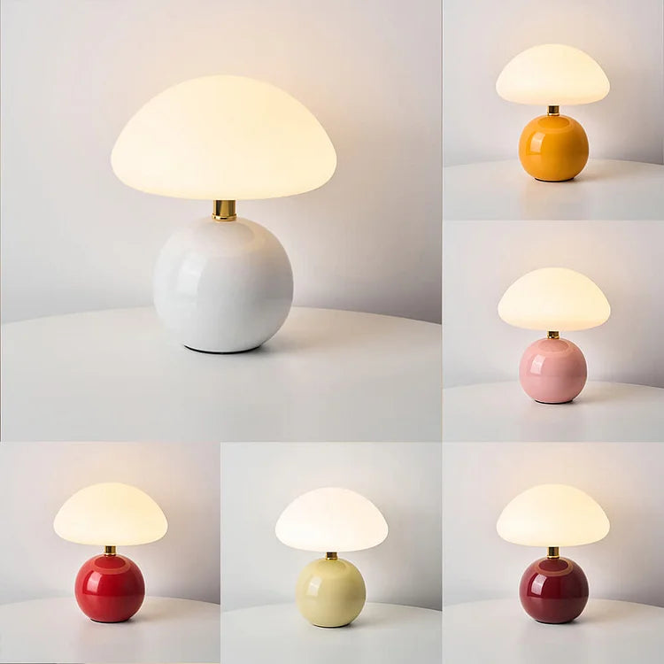 Floroux - Élégante lampe champignon française pour un éclat cosy et artistique